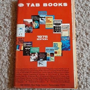 Vintage, 1975 Tab books Cataloge with order forms